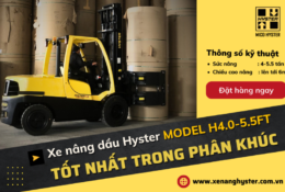 Đặt mua xe nâng dầu Hyster 5 tấn châu Âu (hàng có sẵn)