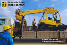 Bàn giao xe nâng điện 5 tấn J5.0XN Hyster cho doanh nghiệp sản xuất năng lượng khu vực miền Bắc