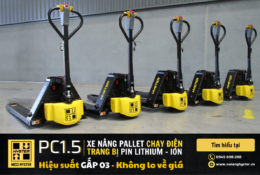 Xe nâng pallet chạy điện PC1.5 Hyster – Hiệu suất gấp 03