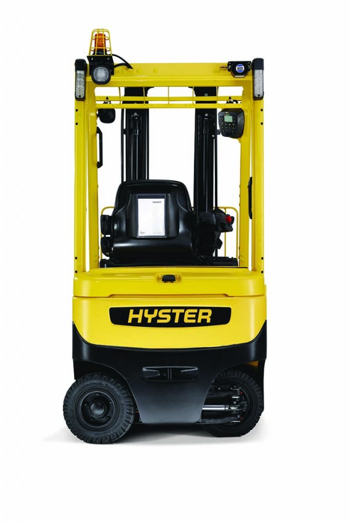 xe nâng điện Hyster, bán kính quay xe nâng bằng 0, xe nâng điện nhỏ gọn, xe nâng Hyster