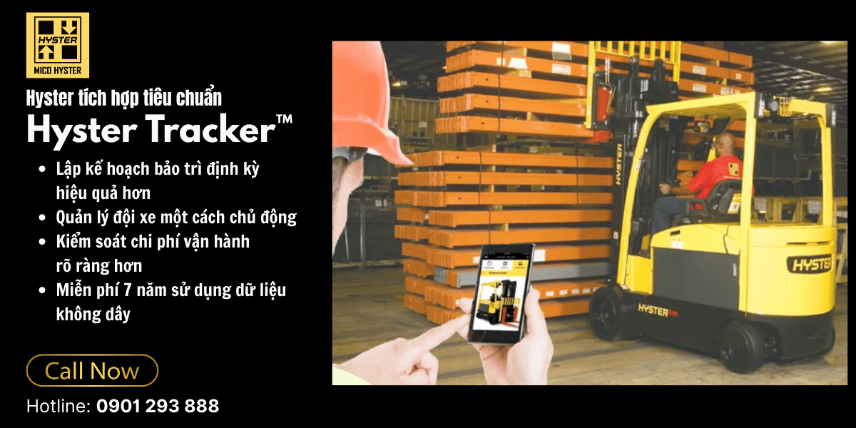 giải pháp quản lý đội xe nâng từ xa Hyster Tracker