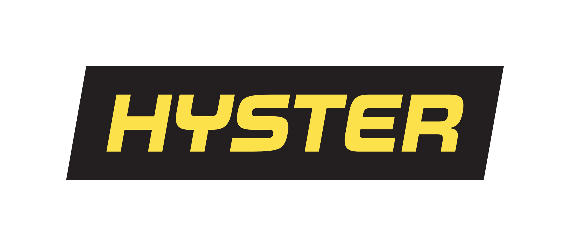 logo thương hiệu xe nâng Hyster bản ngang tiêu chuẩn